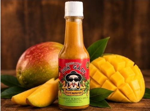 Bigote Mangotero (Salsa picante de Mango) (Mango hot sauce)
